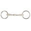 STC Happy Mouth Loose Ring Snaffle Bit With Double Jointed Mouth - Equine Horse Wear - Cob 12.5cm-Full 13.5cm