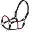 STC Jeremy & Lord Leather and Rope Halter - Equine Horse Wear - Black/Burgundy / Full-Black/Burgundy / Cob-Black/Hunter Green / Full-Black/Hunter Green / Cob-Black/Navy / Full