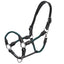 STC Jeremy & Lord Leather and Rope Halter - Equine Horse Wear - Black/Burgundy / Full-Black/Burgundy / Cob-Black/Hunter Green / Full-Black/Hunter Green / Cob-Black/Navy / Full
