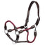 STC Jeremy & Lord Leather and Rope Halter - Equine Horse Wear - Black/Burgundy / Full-Black/Burgundy / Cob-Black/Hunter Green / Full-Black/Hunter Green / Cob-Black/Navy / Full