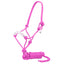 STC Knotted Rope Halter & Lead - Equine Horse Wear - Royal Blue-Pink-Purple-Red