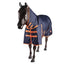 STC Kozy 1200D Lite Rainsheet Combo - Navy/Orange - Equine Horse Wear - 4'3 NZ (5'6" AU)-5'3 NZ (6'6" AU)-5'6 NZ (6'9" AU)