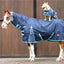 STC Kozy 1200D Lite Rainsheet Combo - Navy/Turquoise - Equine Horse Wear - 3'3" NZ (4.6" AU)-3'6" NZ (4'9" AU)-3'9" NZ (5'0" AU)-4'0" NZ (5'3" AU)-4'3 NZ (5'6" AU)