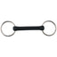 STC Loose Ring Snaffle Bit With Flexible Rubber Mullen Mouth - Equine Horse Wear - Pony 11.5cm-Cob 12.5cm-Full 13.5cm
