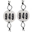 STC Number Holder With Elastic - Equestrian Accessories - Three Numbers-Four Numbers