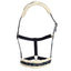 STC Rancher Fleece Halter - Navy Horse/Hearts