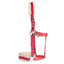 STC Rancher Fleece Halter - Strawberry Red Hearts - Equine Horse Wear - Full-Cob