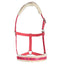 STC Rancher Fleece Halter - Strawberry Red Hearts - Equine Horse Wear - Full-Cob