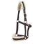 STC Rancher Fleece Padded Halter - Navy/Gold - Equine Horse Wear - Full-Cob-Pony