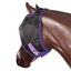 STC Showmaster Black Mesh Fly Mask - Equine Horse Wear - Black/Purple / Pony-Black/Purple / Cob-Black/Purple / Full-Black/Pink / Pony-Black/Pink / Cob