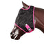 STC Showmaster Black Mesh Fly Mask - Equine Horse Wear - Black/Purple / Pony-Black/Purple / Cob-Black/Purple / Full-Black/Pink / Pony-Black/Pink / Cob