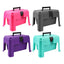 STC Showmaster Step-Up Tack Box - Equine Horse Wear - Grey-Pink-Purple-Turquoise