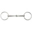 STC Thin Mouth Loose Ring Snaffle Bit With 75mm Rings - Equine Horse Wear - Cob 12.5cm-Full 13.5cm